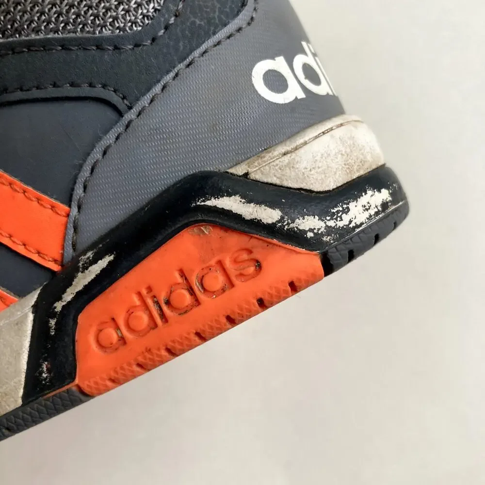 Adidas Toddler High Top Sneakers - Grey Orange - 6K